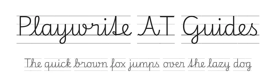 Playwrite AT Guides by TypeTogether, Veronika Burian, José Scaglione — Script Handwritten Font