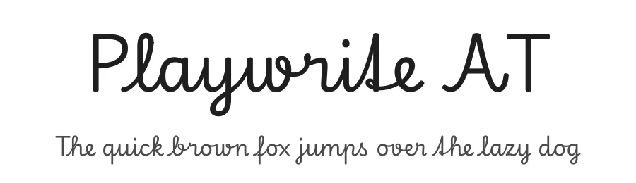 Playwrite AT by TypeTogether, Veronika Burian, José Scaglione — Script Handwritten Font