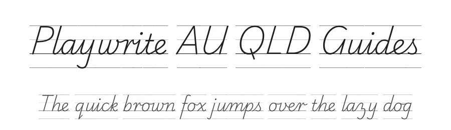 Playwrite AU QLD Guides by TypeTogether, Veronika Burian, José Scaglione — Script Handwritten Font