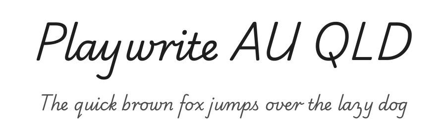 Playwrite AU QLD by TypeTogether, Veronika Burian, José Scaglione — Script Handwritten Font