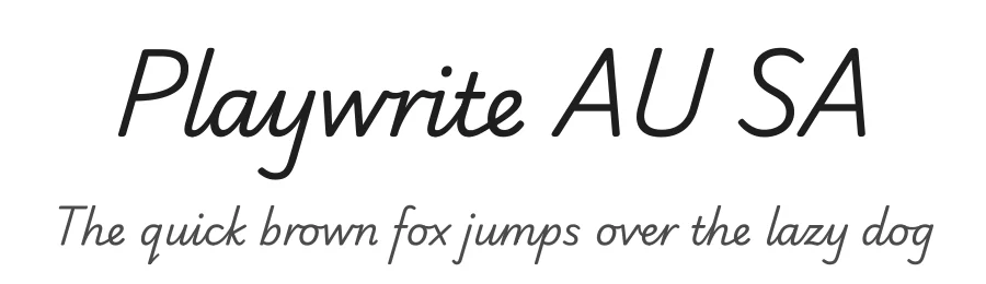 Playwrite AU SA by TypeTogether, Veronika Burian, José Scaglione — Script Handwritten Font