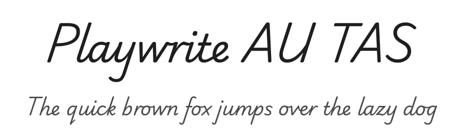 Playwrite AU TAS by TypeTogether, Veronika Burian, José Scaglione — Script Handwritten Font