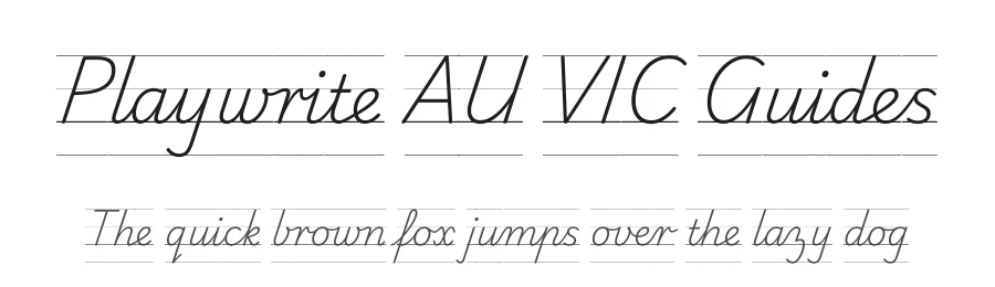 Playwrite AU VIC Guides by TypeTogether, Veronika Burian, José Scaglione — Script Handwritten Font