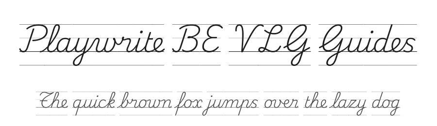 Playwrite BE VLG Guides by TypeTogether, Veronika Burian, José Scaglione — Script Handwritten Font