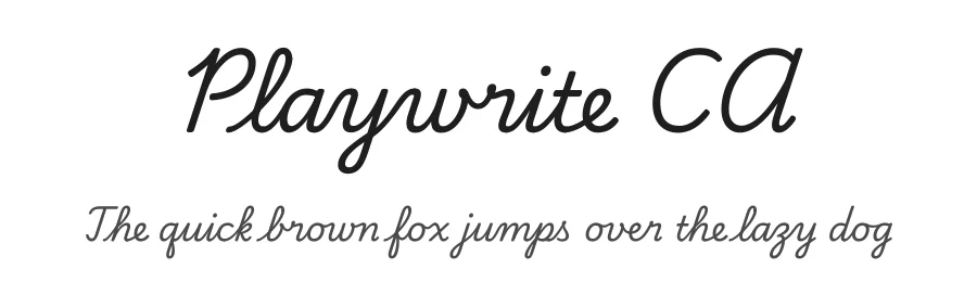 Playwrite CA by TypeTogether, Veronika Burian, José Scaglione — Script Handwritten Font