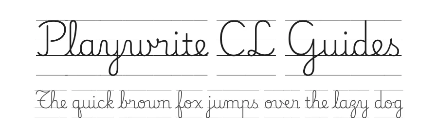 Playwrite CL Guides by TypeTogether, Veronika Burian, José Scaglione — Script Handwritten Font
