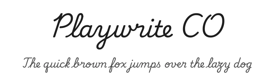 Playwrite CO by TypeTogether, Veronika Burian, José Scaglione — Script Handwritten Font