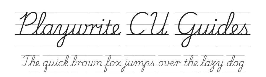 Playwrite CU Guides by TypeTogether, Veronika Burian, José Scaglione — Script Handwritten Font