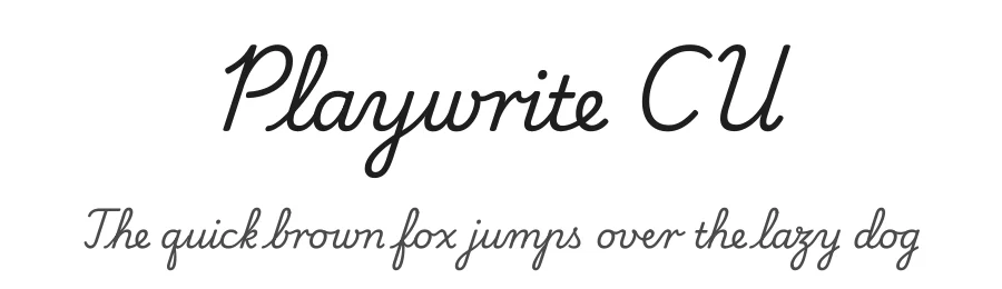 Playwrite CU by TypeTogether, Veronika Burian, José Scaglione — Script Handwritten Font