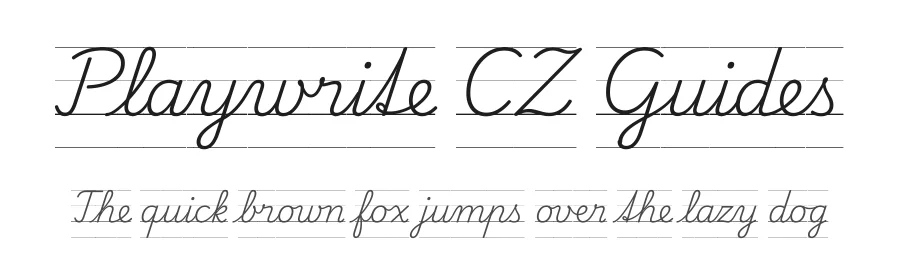 Playwrite CZ Guides by TypeTogether, Veronika Burian, José Scaglione — Script Handwritten Font