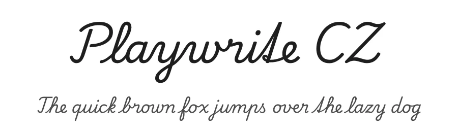 Playwrite CZ by TypeTogether, Veronika Burian, José Scaglione — Script Handwritten Font