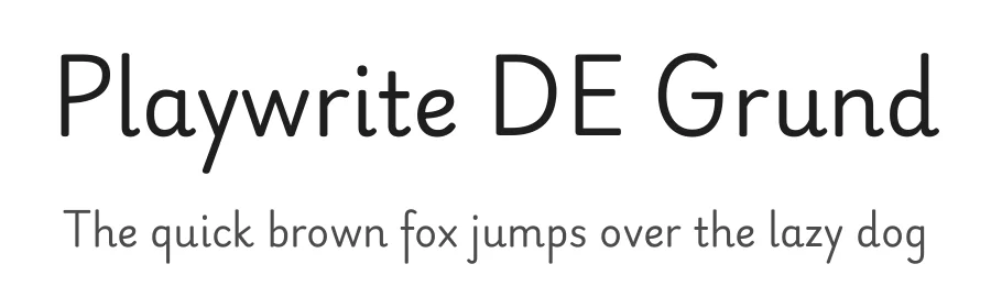 Playwrite DE Grund by TypeTogether, Veronika Burian, José Scaglione — Script Handwritten Font