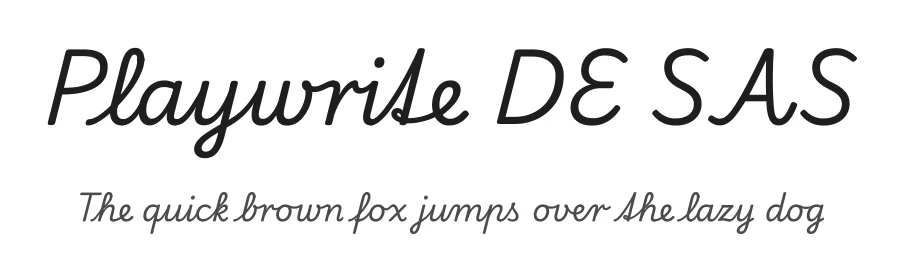 Playwrite DE SAS by TypeTogether, Veronika Burian, José Scaglione — Script Handwritten Font