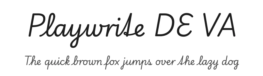 Playwrite DE VA by TypeTogether, Veronika Burian, José Scaglione — Script Handwritten Font