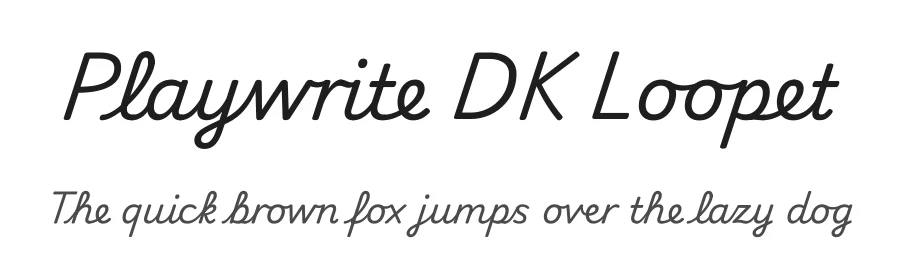 Playwrite DK Loopet by TypeTogether, Veronika Burian, José Scaglione — Script Handwritten Font