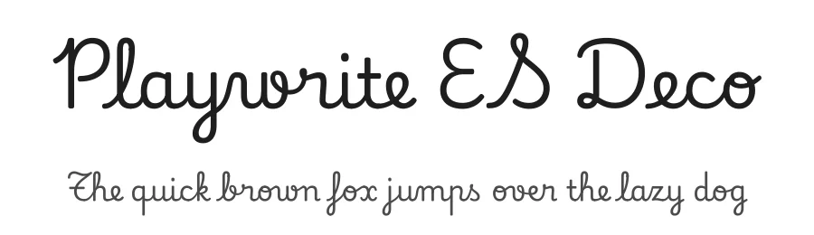 Playwrite ES Deco by TypeTogether, Veronika Burian, José Scaglione — Script Handwritten Font