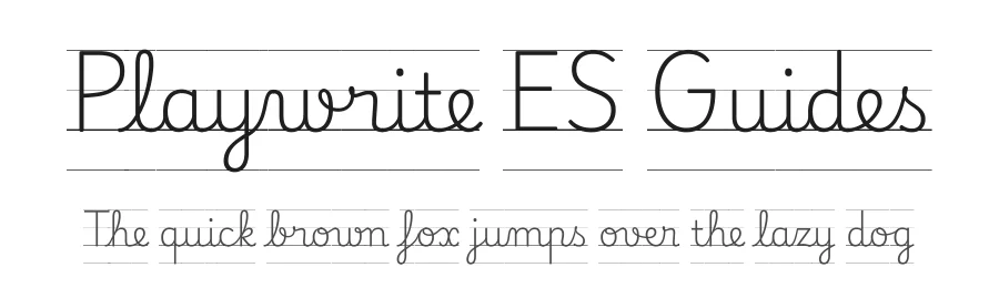Playwrite ES Guides by TypeTogether, Veronika Burian, José Scaglione — Script Handwritten Font