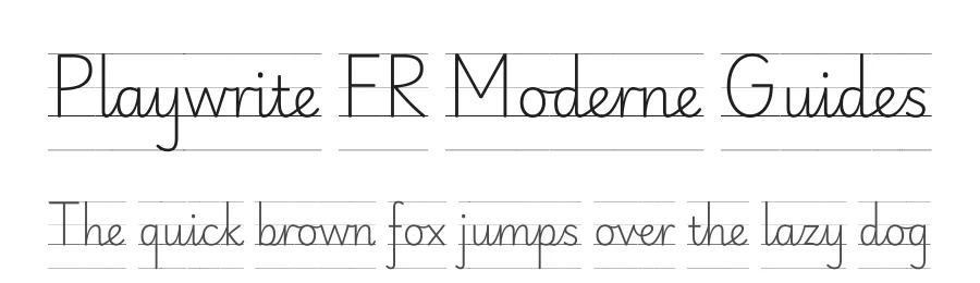 Playwrite FR Moderne Guides by TypeTogether, Veronika Burian, José Scaglione — Script Handwritten Font