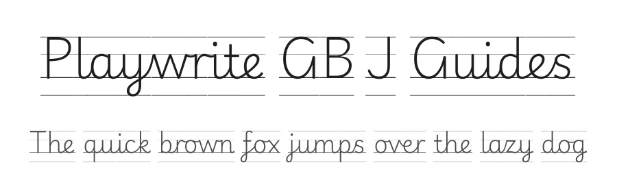Playwrite GB J Guides by TypeTogether, Veronika Burian, José Scaglione — Script Handwritten Font