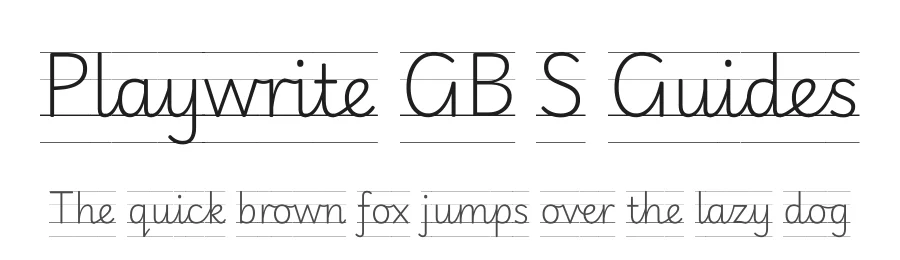Playwrite GB S Guides by TypeTogether, Veronika Burian, José Scaglione — Script Handwritten Font