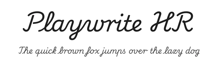 Playwrite HR by TypeTogether, Veronika Burian, José Scaglione — Script Handwritten Font