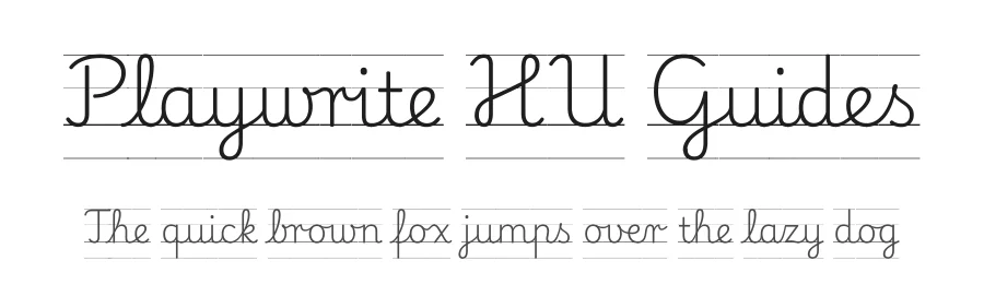 Playwrite HU Guides by TypeTogether, Veronika Burian, José Scaglione — Script Handwritten Font