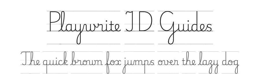 Playwrite ID Guides by TypeTogether, Veronika Burian, José Scaglione — Script Handwritten Font