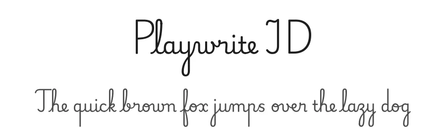 Playwrite ID by TypeTogether, Veronika Burian, José Scaglione — Script Handwritten Font