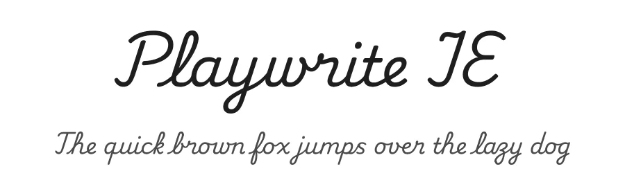 Playwrite IE by TypeTogether, Veronika Burian, José Scaglione — Script Handwritten Font
