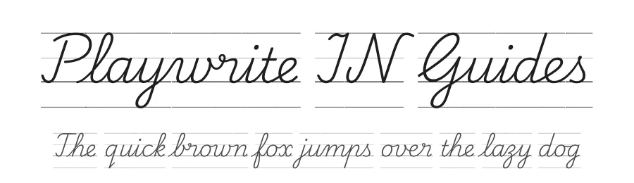 Playwrite IN Guides by TypeTogether, Veronika Burian, José Scaglione — Script Handwritten Font