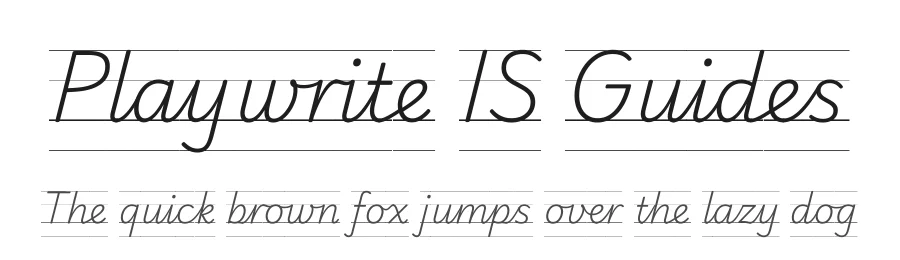 Playwrite IS Guides by TypeTogether, Veronika Burian, José Scaglione — Script Handwritten Font