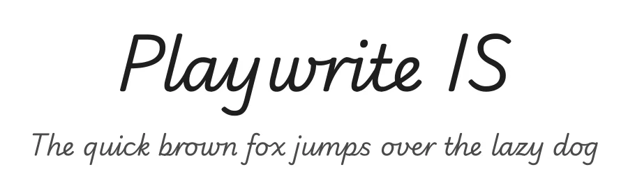 Playwrite IS by TypeTogether, Veronika Burian, José Scaglione — Script Handwritten Font