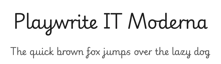 Playwrite IT Moderna by TypeTogether, Veronika Burian, José Scaglione — Script Handwritten Font