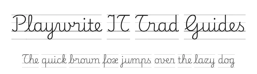 Playwrite IT Trad Guides by TypeTogether, Veronika Burian, José Scaglione — Script Handwritten Font