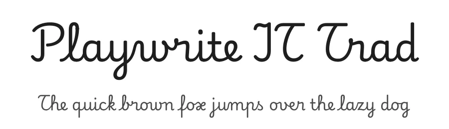 Playwrite IT Trad by TypeTogether, Veronika Burian, José Scaglione — Script Handwritten Font