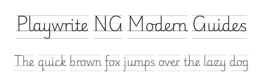 Playwrite NG Modern Guides by TypeTogether, Veronika Burian, José Scaglione — Script Handwritten Font