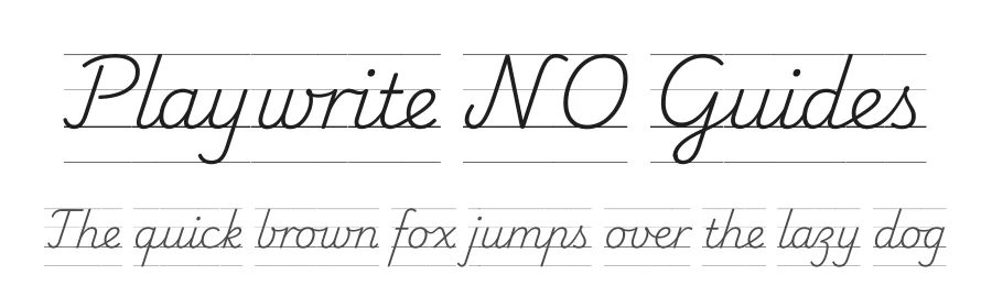 Playwrite NO Guides by TypeTogether, Veronika Burian, José Scaglione — Script Handwritten Font