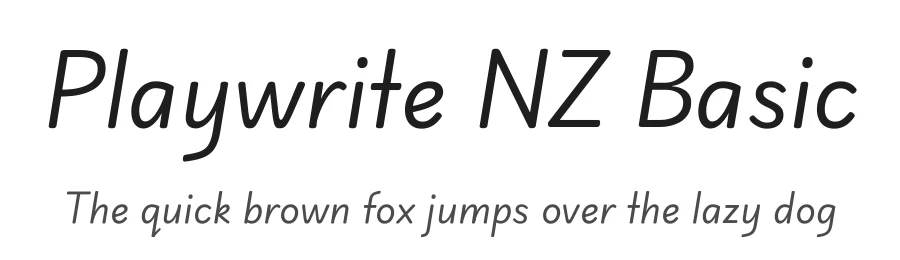 Playwrite NZ Basic by TypeTogether, Veronika Burian, José Scaglione — Script Handwritten Font