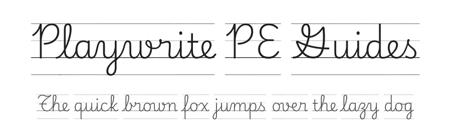 Playwrite PE Guides by TypeTogether, Veronika Burian, José Scaglione — Script Handwritten Font