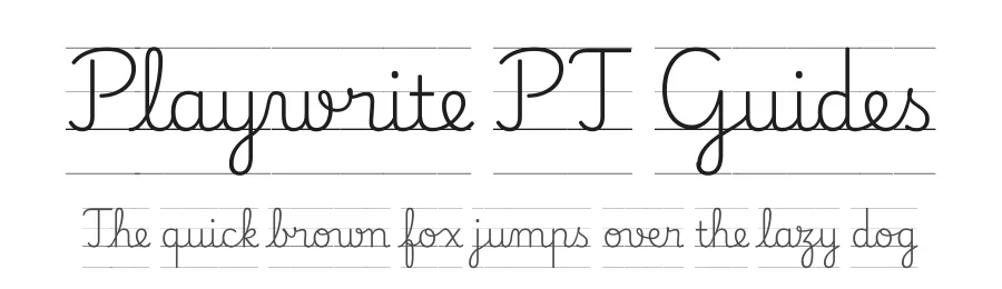 Playwrite PT Guides by TypeTogether, Veronika Burian, José Scaglione — Script Handwritten Font