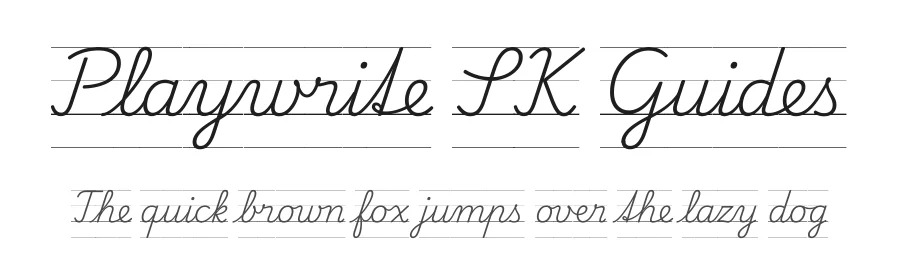 Playwrite SK Guides by TypeTogether, Veronika Burian, José Scaglione — Script Handwritten Font