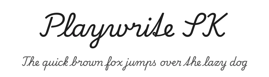 Playwrite SK by TypeTogether, Veronika Burian, José Scaglione — Script Handwritten Font