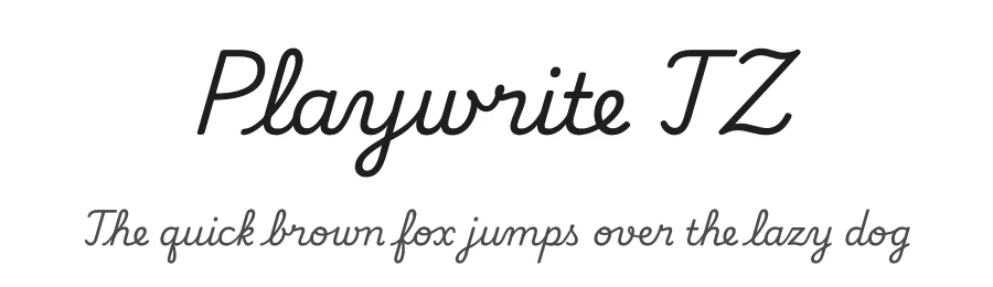 Playwrite TZ by TypeTogether, Veronika Burian, José Scaglione — Script Handwritten Font