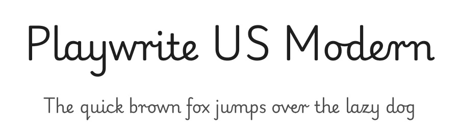 Playwrite US Modern by TypeTogether, Veronika Burian, José Scaglione — Script Handwritten Font