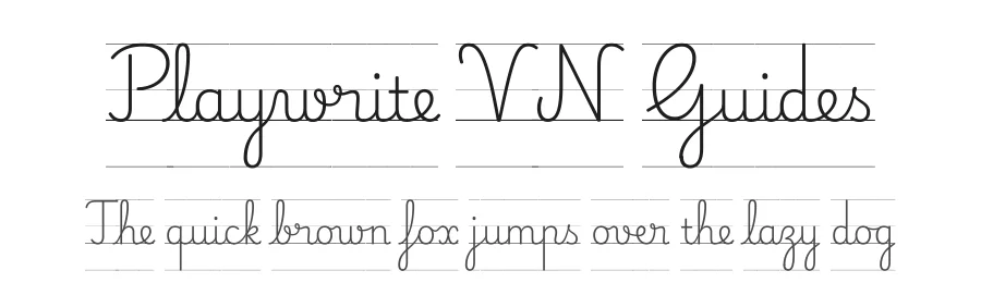 Playwrite VN Guides by TypeTogether, Veronika Burian, José Scaglione — Script Handwritten Font
