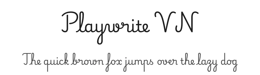 Playwrite VN by TypeTogether, Veronika Burian, José Scaglione — Script Handwritten Font