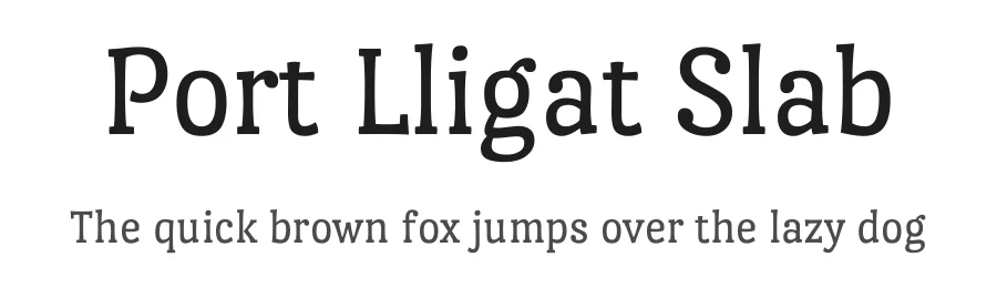 Port Lligat Slab by Tipo — Serif Font