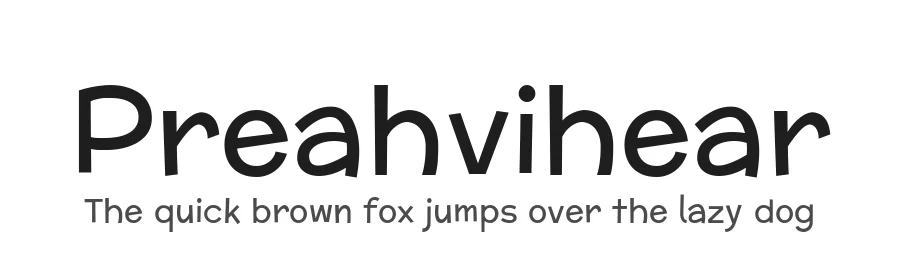 Preahvihear by Danh Hong — Sans Serif Font