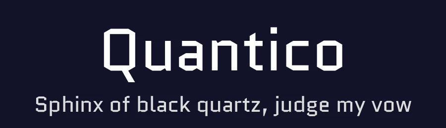 Quantico by MADType — Sans Serif Font — thumbnail 2
