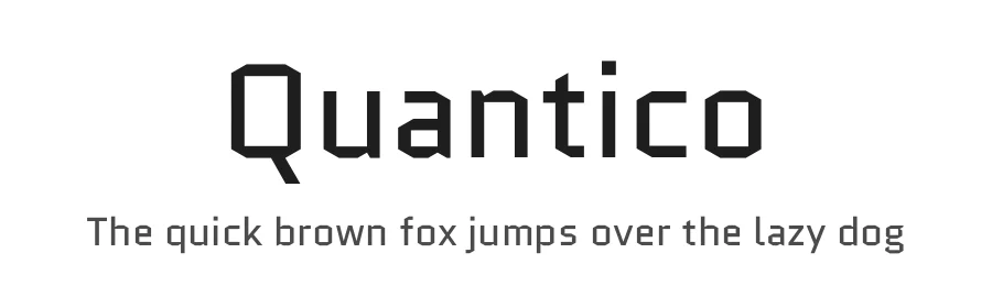 Quantico by MADType — Sans Serif Font